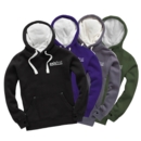 axisfirst Contrast Waffle Hood Chunky Cord Hoodie